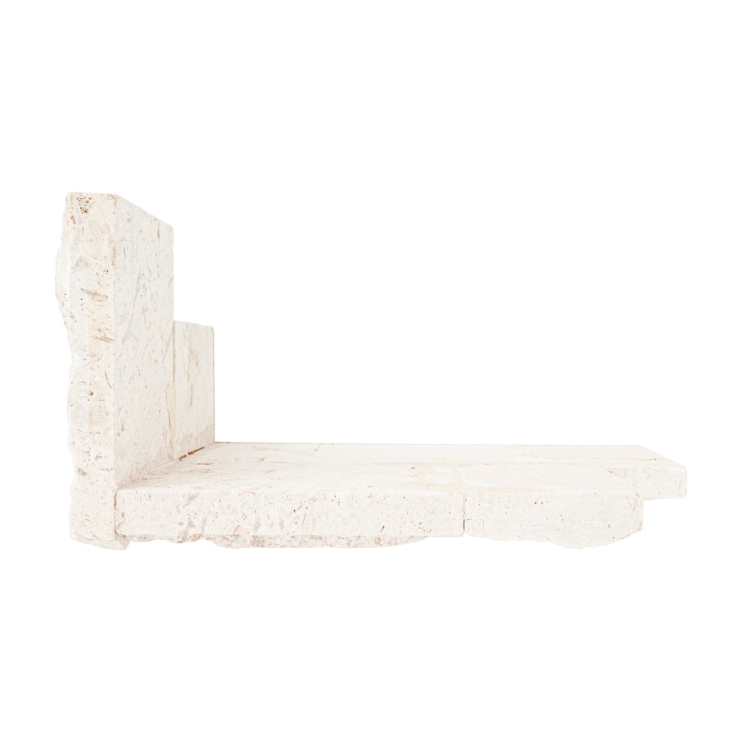 MSI XL Rockmount Mayra White Splitface Limestone Ledger Panel Corner 9"x18"