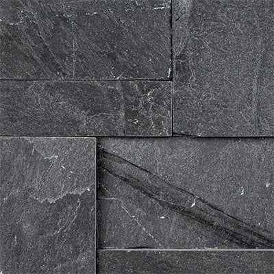 MSI XL Rockmount Premium Black Splitface Ledger Panel Slate Wall Tile 9"x24"