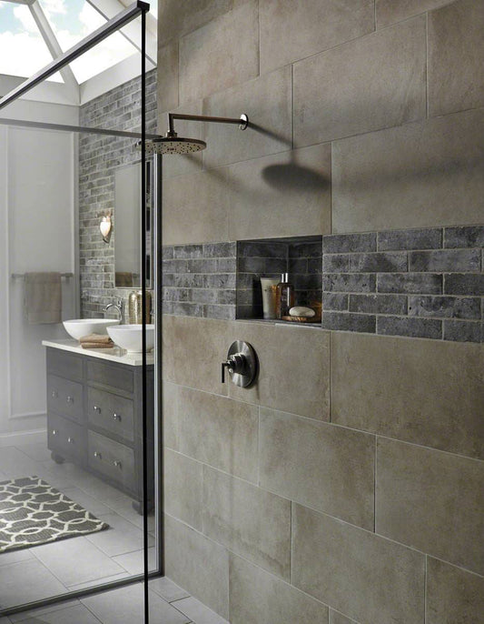 MSI Brickstone Taupe Brick Porcelain Wall and Floor Tile