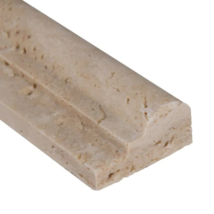 MSI chiaro crown honed travertine molding 1.87x12 THDW3 MCR CH2X12 1.