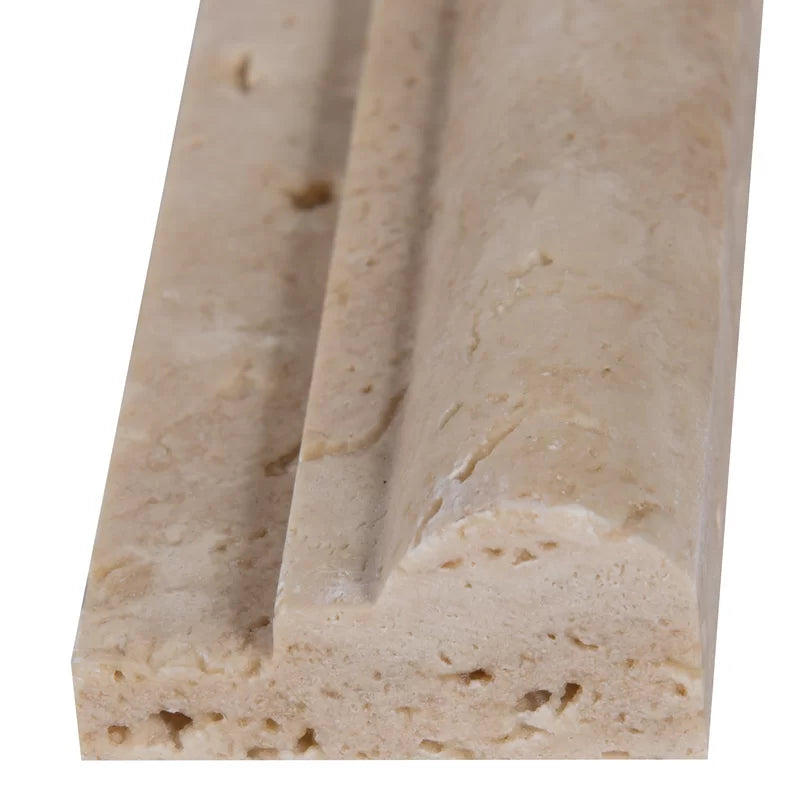 MSI chiaro crown honed travertine molding 1.87x12 THDW3 MCR CH2X12 2.