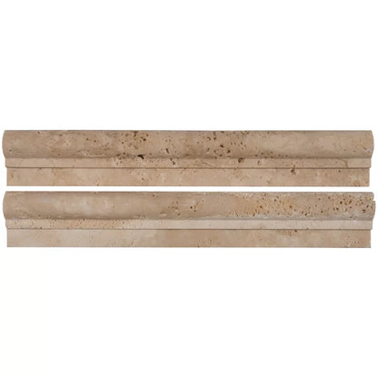 MSI chiaro crown honed travertine molding 1.87x12 THDW3 MCR CH2X12.