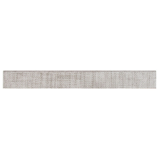 MSI Crosshatch Grey Matte Porcelain Bullnose 3"x24" - Tektile Collection