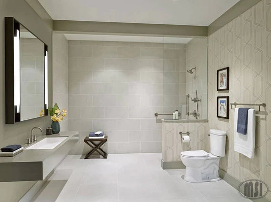MSI Dimensions Glacier Porcelain Wall and Floor Tile
