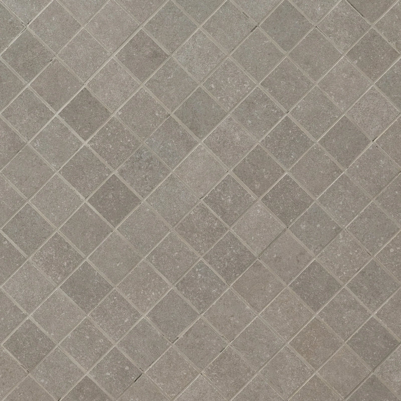 MSI Dimensions Gris Porcelain Mosaic Wall and Floor Tile