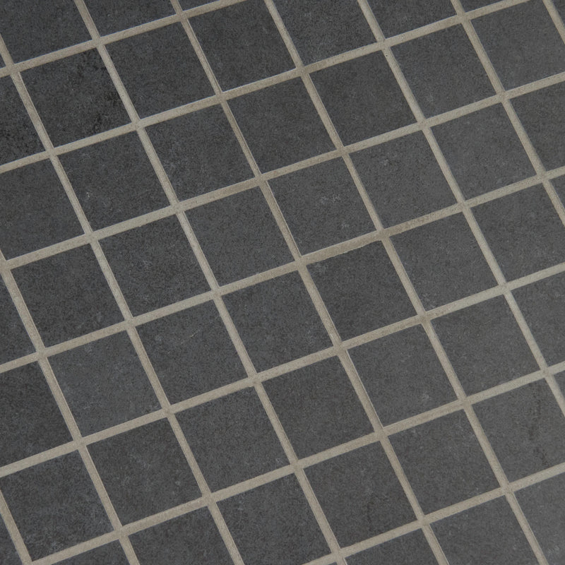MSI Dimensions Graphite Porcelain Mosaic Wall and Floor Tile