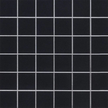 MSI Black 2"x2" Porcelain Mosaic Tile - Domino Collection