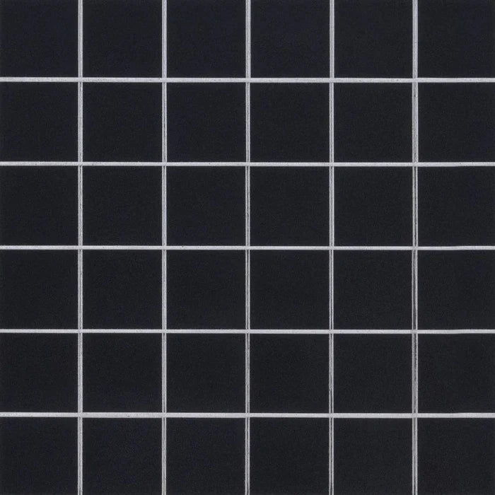 MSI Black 2"x2" Porcelain Mosaic Tile - Domino Collection