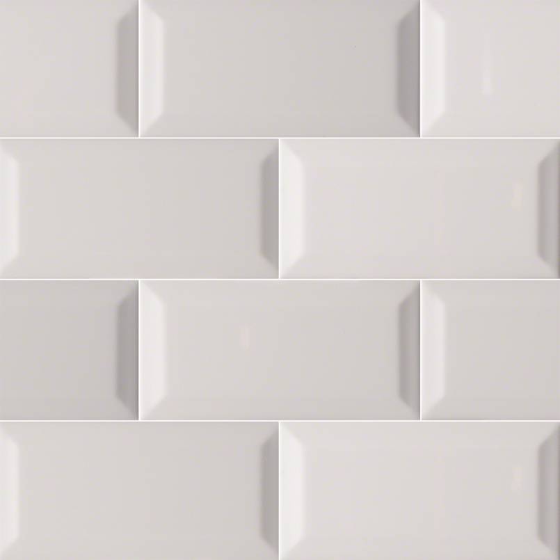 MSI Gray Glossy Ceramic Subway Tile - Domino Collection