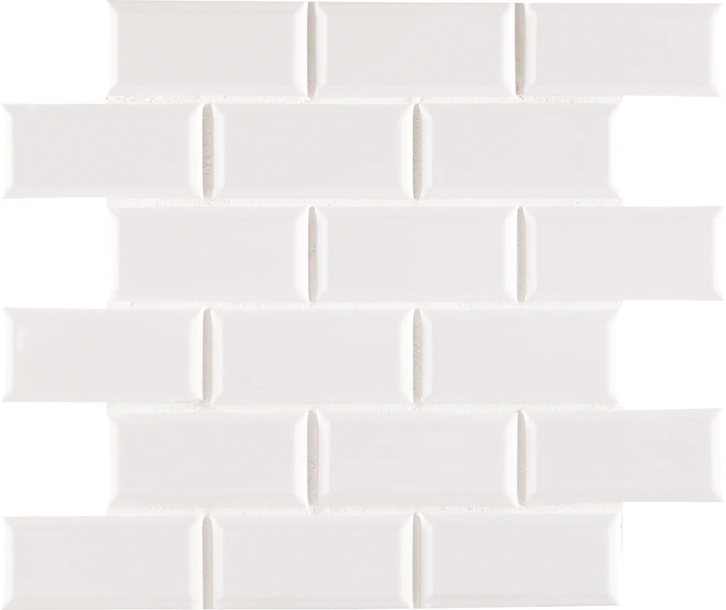 MSI White Porcelain Mosaic Subway Tile - Domino Collection