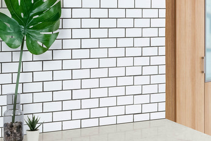 MSI White Porcelain Mosaic Subway Tile - Domino Collection