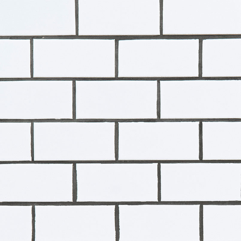 MSI White Porcelain Mosaic Subway Tile - Domino Collection