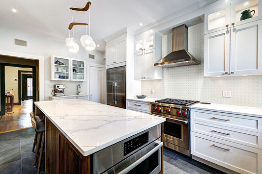 MSI White & Gray Matte Octagon Porcelain Mosaic Tile - Domino Collection