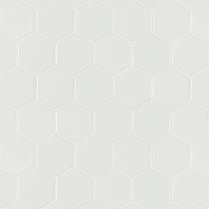 MSI White 2"x2" Porcelain Mosaic Tile - Domino Collection