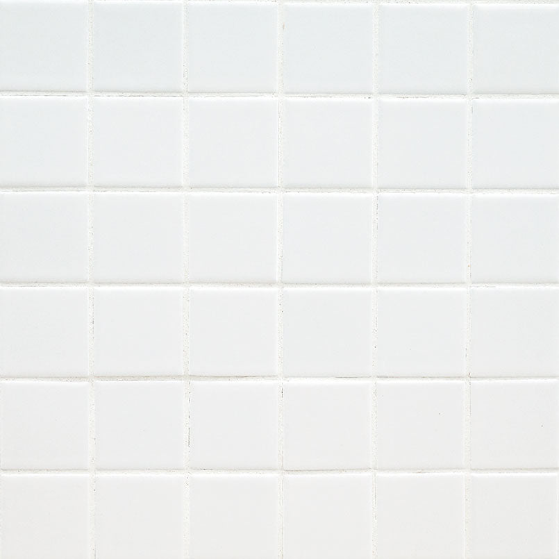 MSI White 2"x2" Porcelain Mosaic Tile - Domino Collection