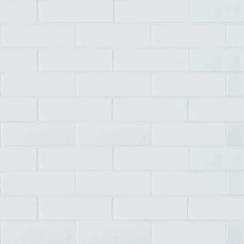 MSI White Matte Porcelain Subway Mosaic Tile - Domino Collection