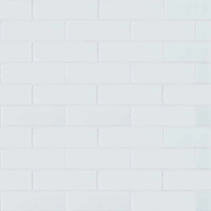 MSI White Matte Porcelain Subway Mosaic Tile - Domino Collection