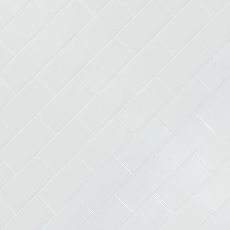 MSI White Porcelain Mosaic Subway Tile - Domino Collection