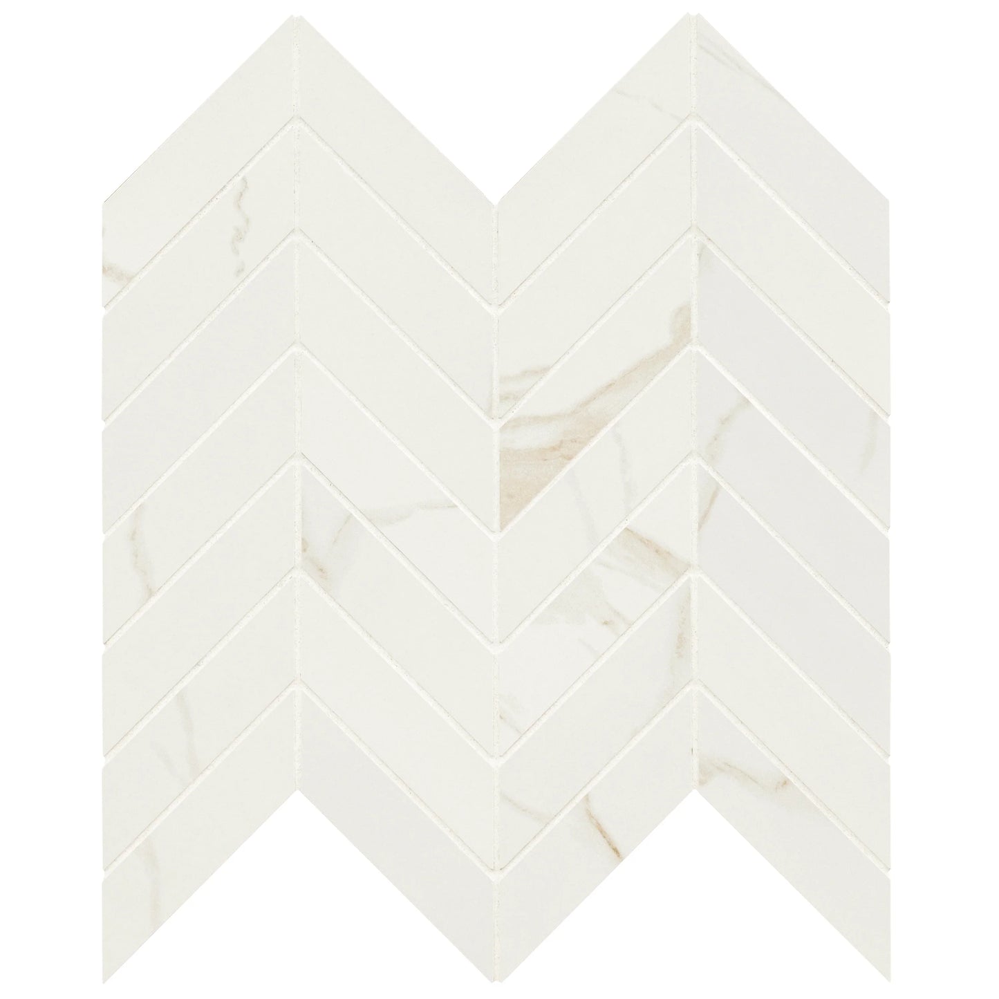 MSI Eden Calacatta Chevron Mosaic Porcelain Wall and Floor Tile