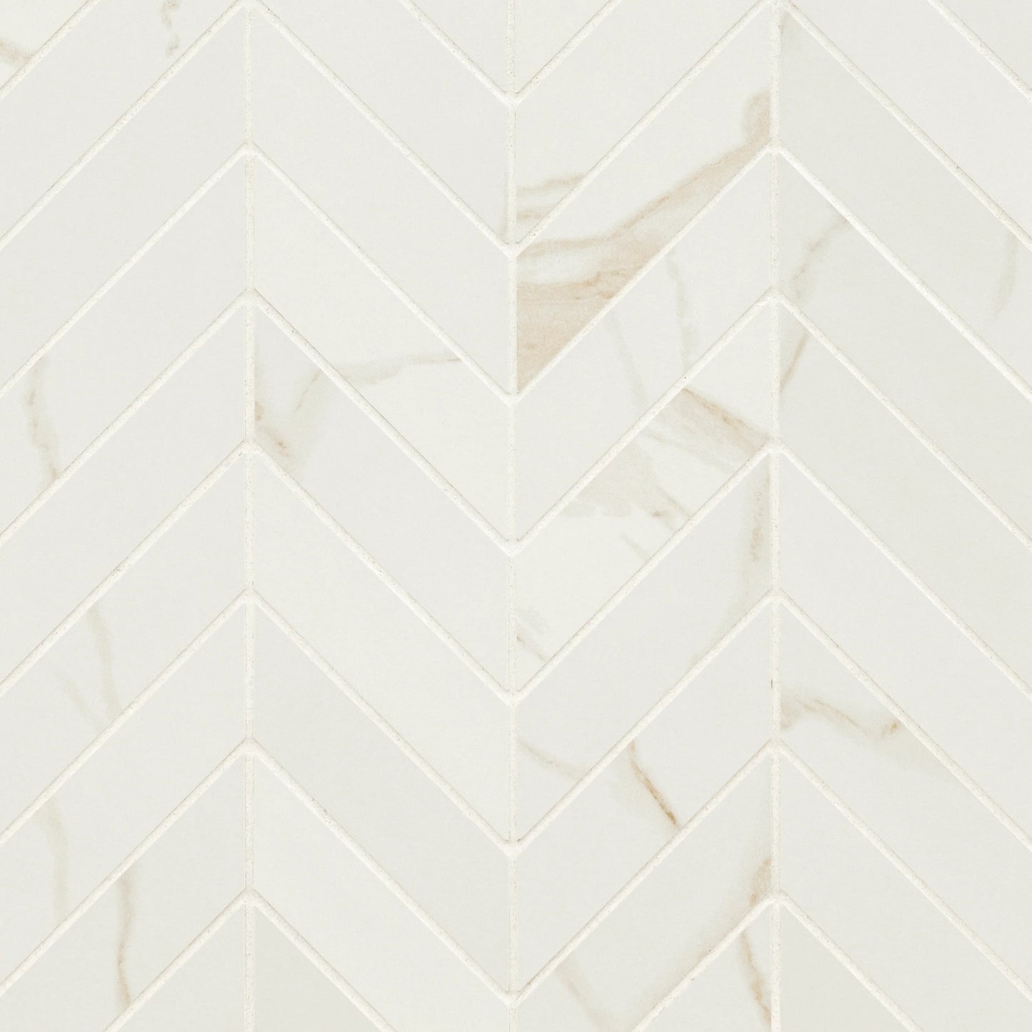 MSI Eden Calacatta Chevron Mosaic Porcelain Wall and Floor Tile