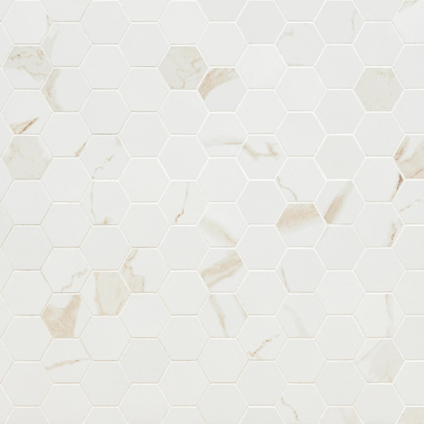 MSI Eden Calacatta Porcelain Mosaic Hexagon Wall and Floor Tile