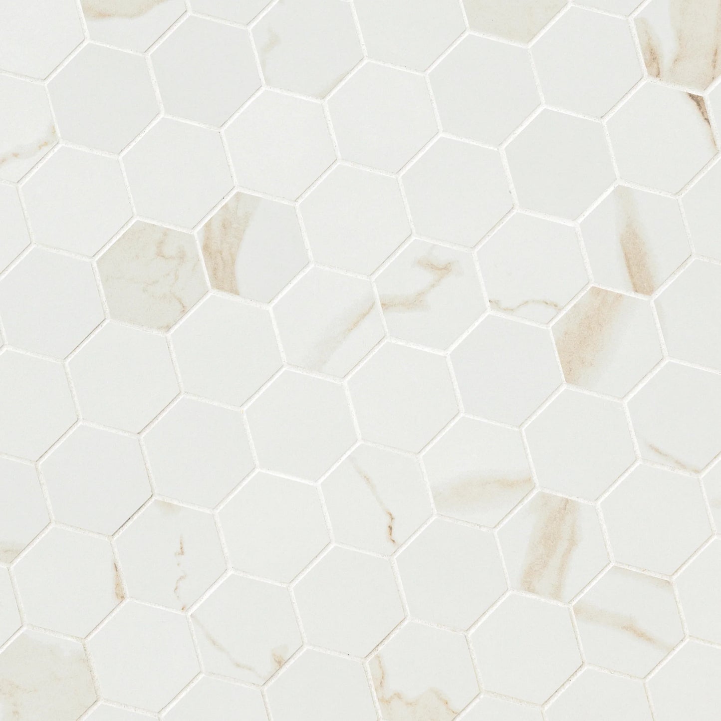 MSI Eden Calacatta Porcelain Mosaic Hexagon Wall and Floor Tile