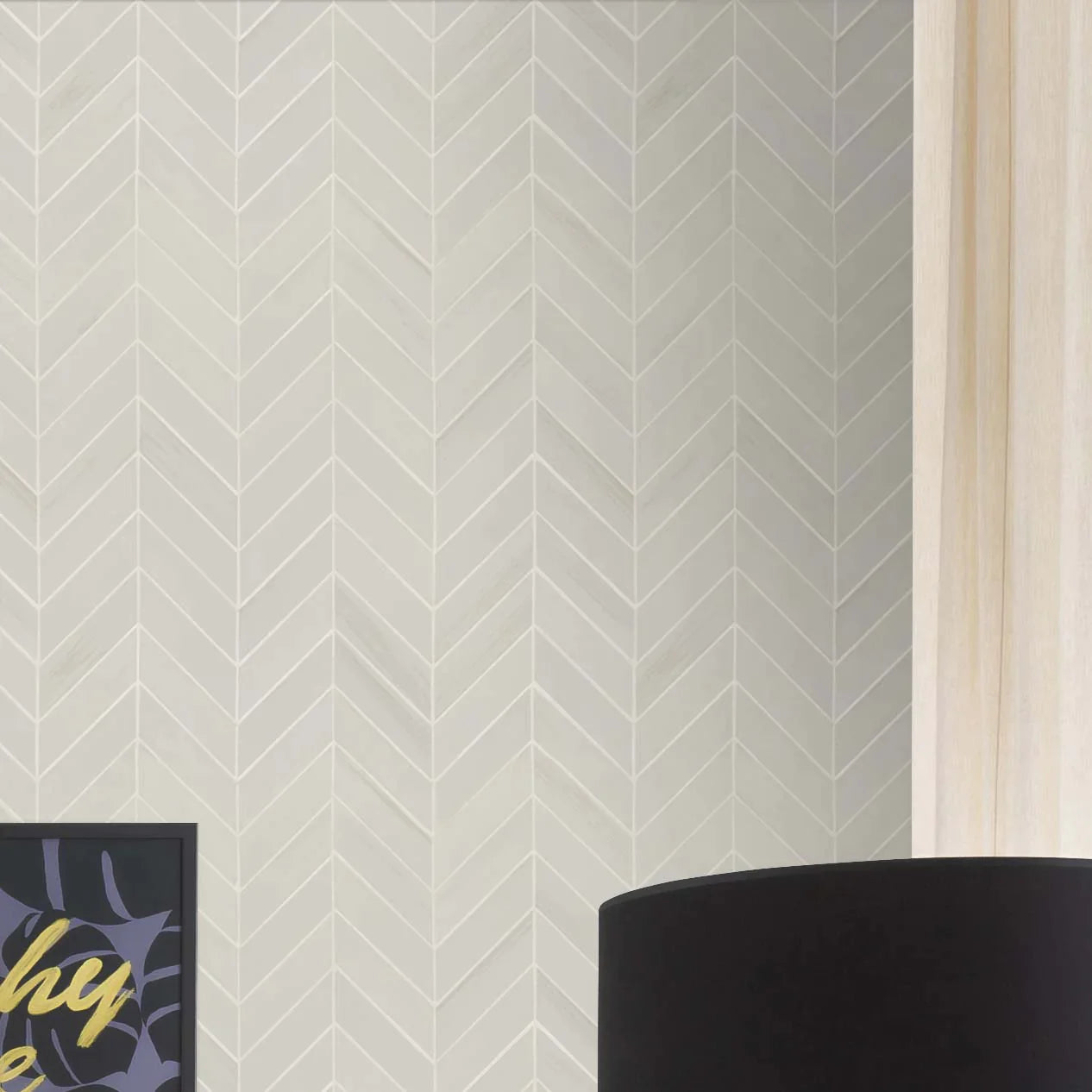 MSI Eden Dolomite Chevron Mosaic Porcelain Wall and Floor Tile