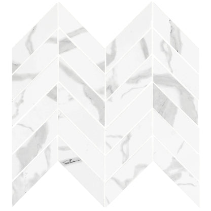 MSI Eden Statuary Chevron Mosaic Porcelain Wall and Floor Tile