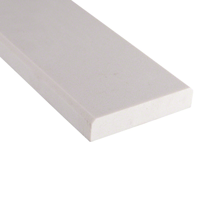 MSI White Engineered Marble Polished Beveled Threshold