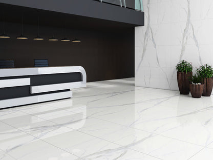 MSI Glacier Statuary Bookmatch Porcelain Wall and Floor Tile