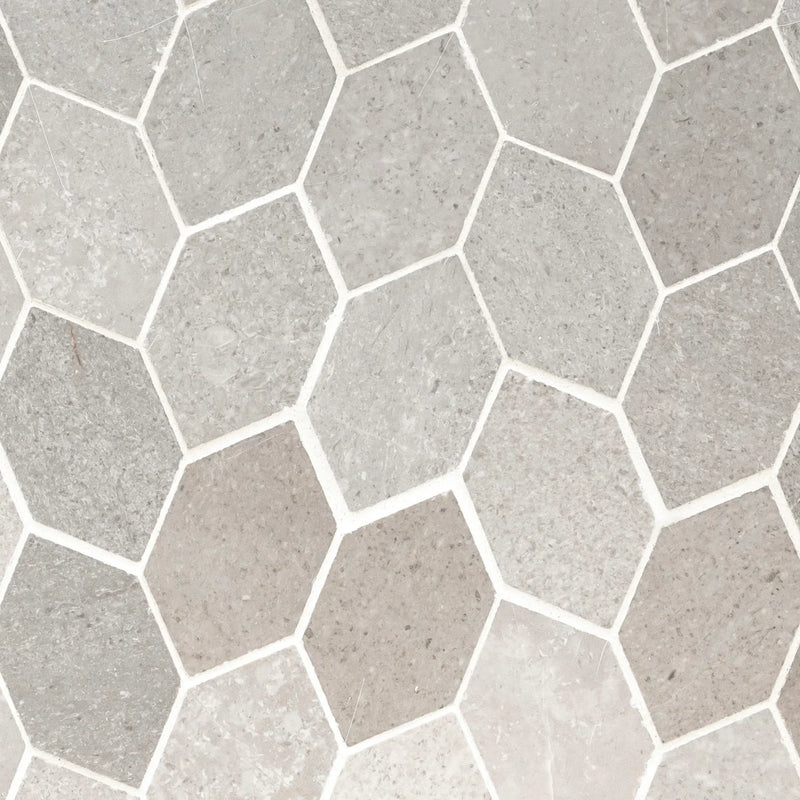 MSI Lilly Pad Honed Limestone Mosaic Tile 12.6"x11.15"