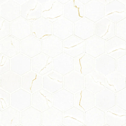 MSI Miraggio Gold Hexagon Matte Mosaic Porcelain Wall and Floor Tile 2"x2" - Praia Collection