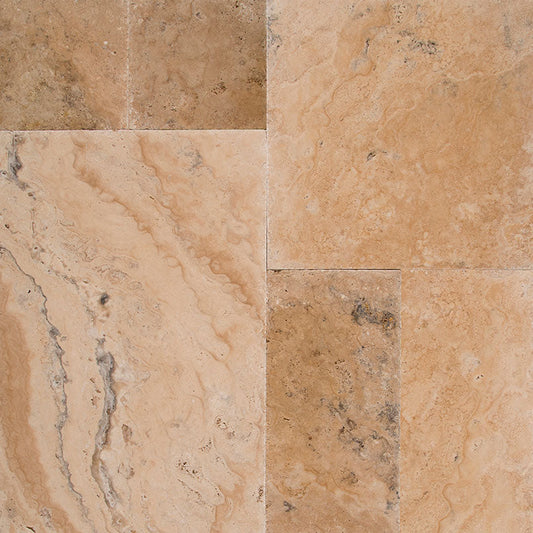 MSI philadelphia travertine pattern brushed chiseled honed unfilled wall and floor tile TTPHIL PAT HUCB