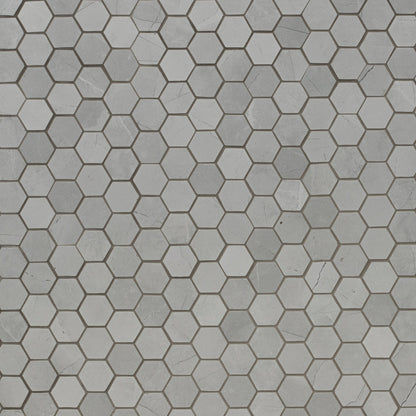 MSI Sande Ivory Hexagon Matte Mosaic Porcelain Wall and Floor Tile 2"x2"