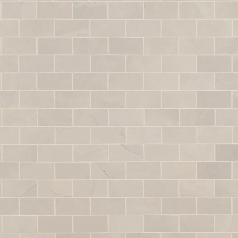 MSI Sande Ivory Polished Porcelain Mosaic Wall and Floor Tile 2"x4"