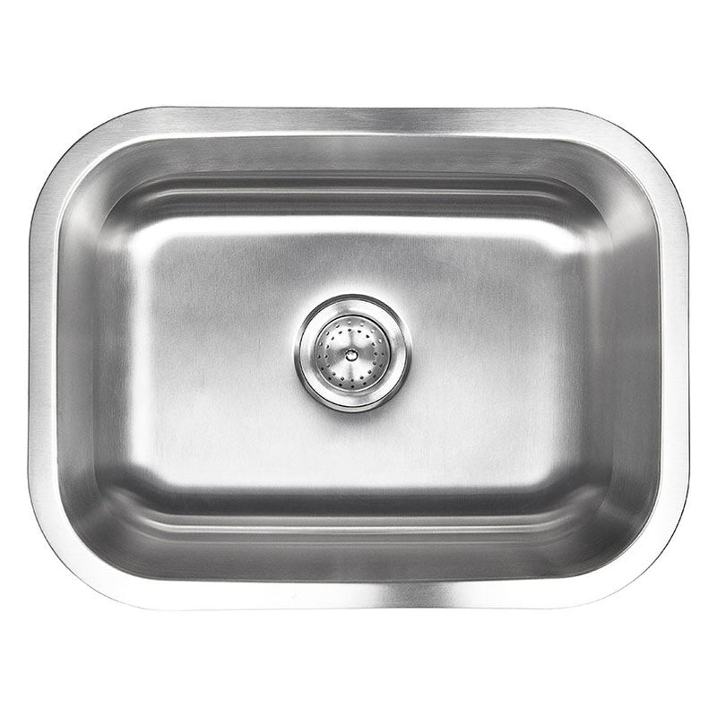 MSI singlebowl stainless steel sink SIN 18 SINBWL 2318 top view