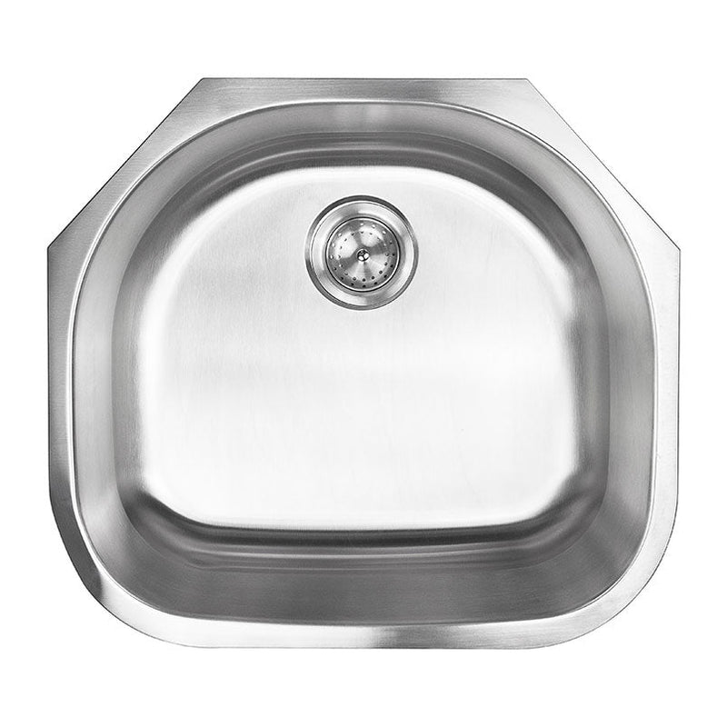 MSI singlebowl stainless steel sink SIN 18 SINBWL 2321 top view