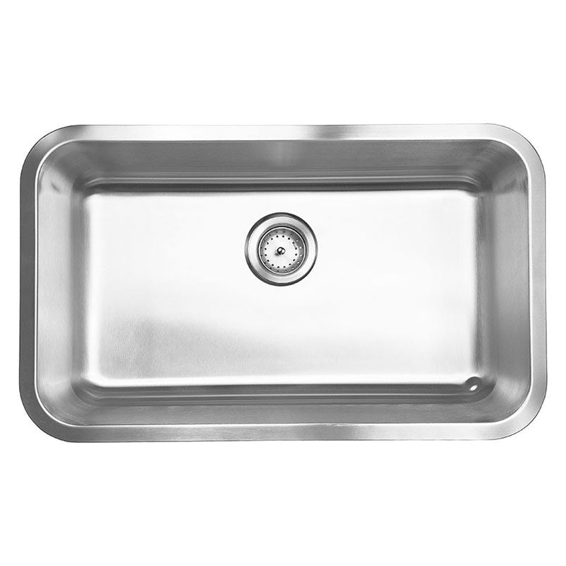 MSI singlebowl stainless steel sink SIN 18 SINBWL 3018 top view