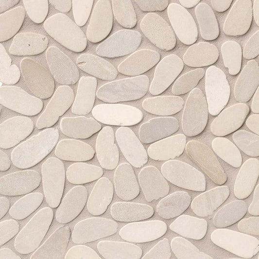 MSI Sliced Earth Pebbles Tumbled Marble Mosaic Tile 11.81"x11.81" - Rio Lago Collection