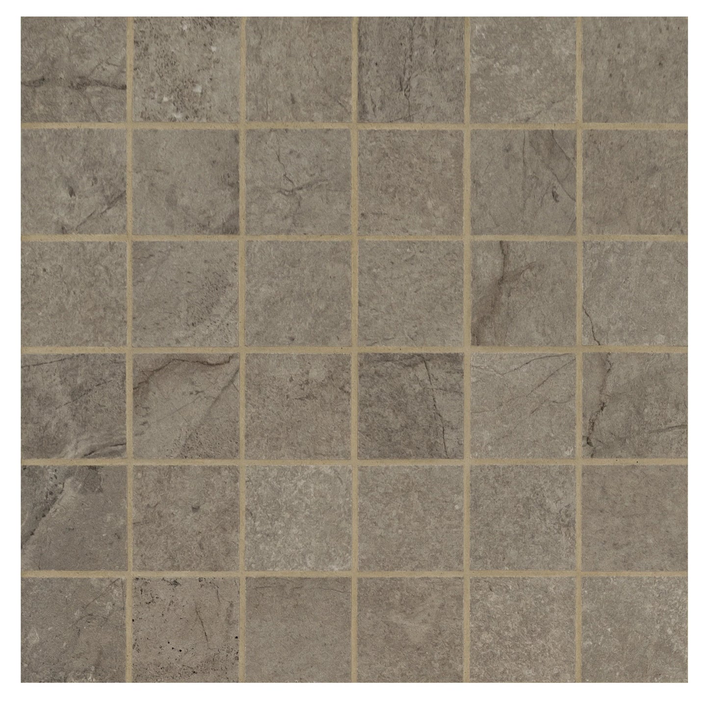 MSI Soreno Taupe Matte Porcelain Mosaic Wall and Floor Tile 2"x2"