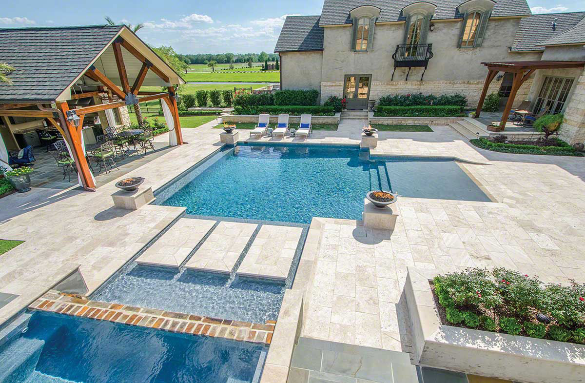 MSI Tuscany Beige Brushed Travertine Pool Coping 16"x24"x2"