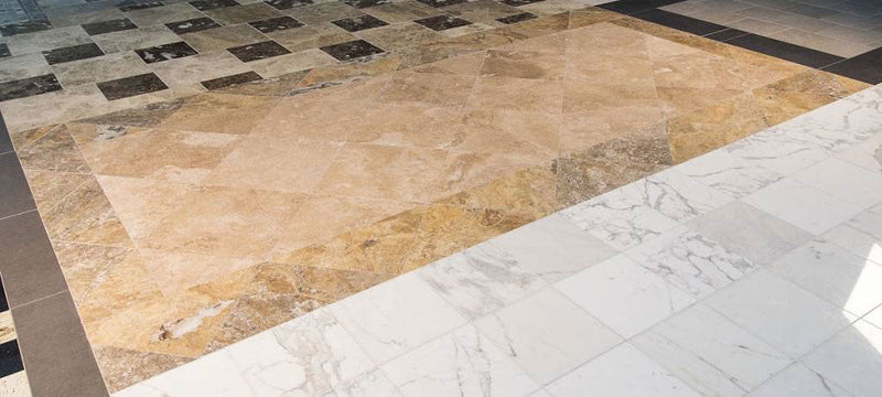 MSI tuscany scabas travertine honed wall floor tile 18x18 TTSCAB1818HF