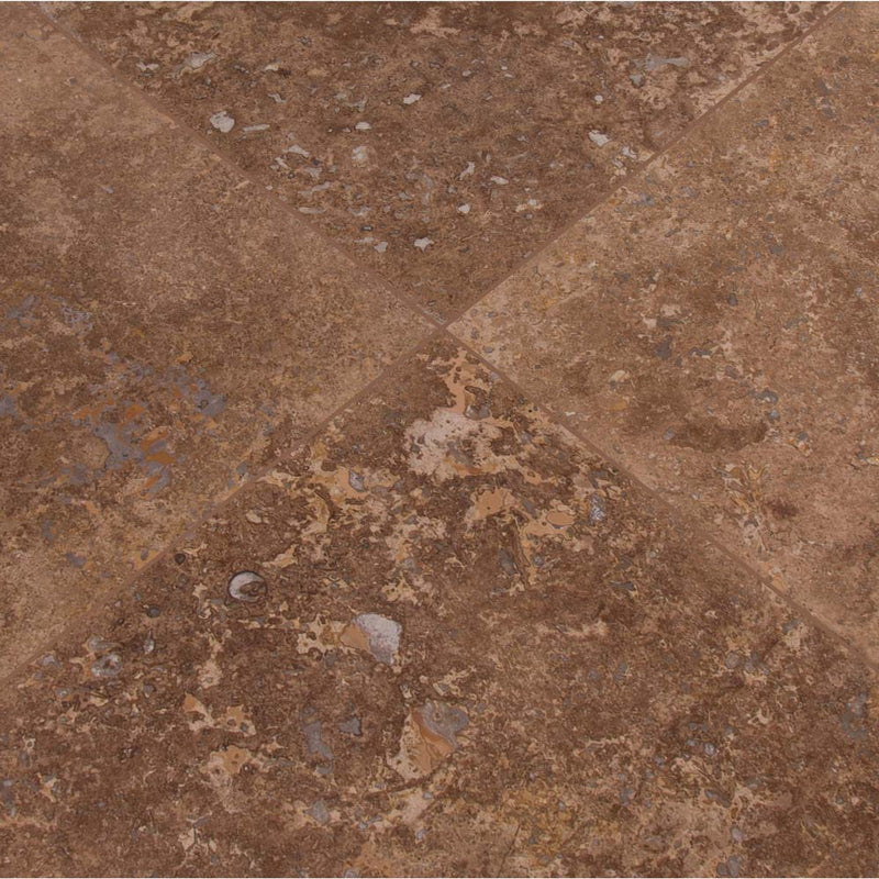 MSI Tuscany Walnut Filled-Honed Travertine Wall and Floor Tile