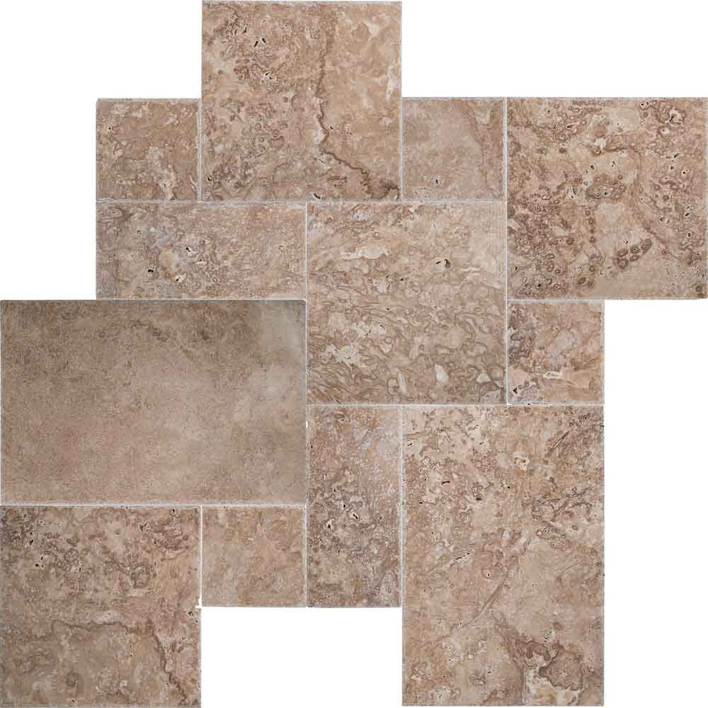 MSI Tuscany Walnut Pattern Travertine Wall and Floor Tile