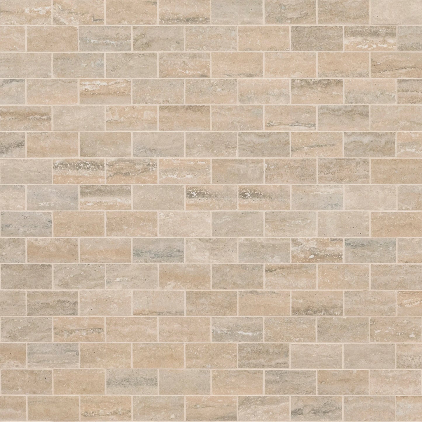 MSI Veneto Sand Polished Porcelain Mosaic Wall and Floor Tile 2"x4"