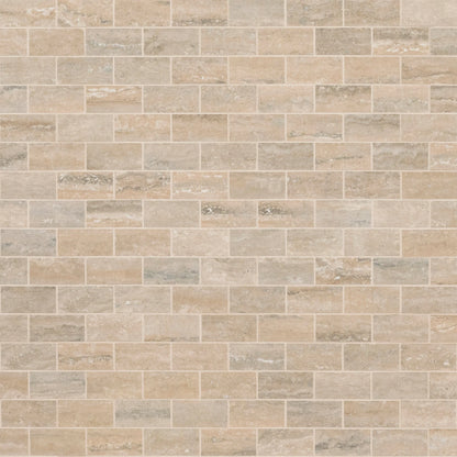 MSI Veneto Sand Polished Porcelain Mosaic Wall and Floor Tile 2"x4"