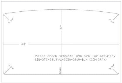 MSI white quartz doublebowl sink SIN QTZ DBLBWL 5050 3219 WHT draw