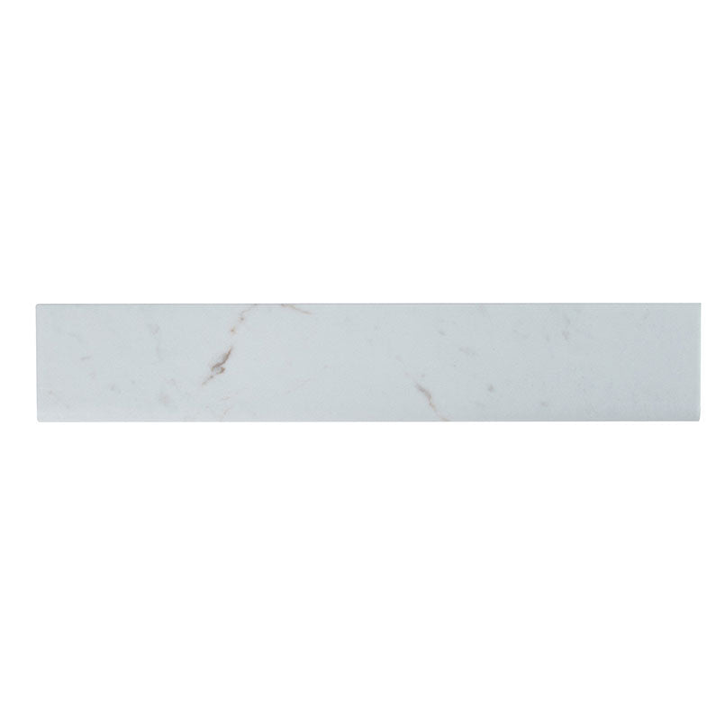 MSI White Vena Ceramic Bullnose 3"x18"