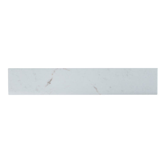 MSI White Vena Ceramic Bullnose 3"x18"