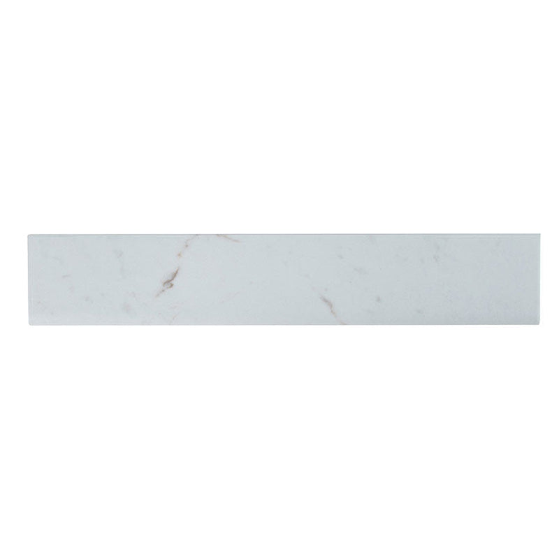 MSI White Vena Ceramic Bullnose 3"x18"